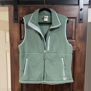 The North Face Sage Green Fleece Vest